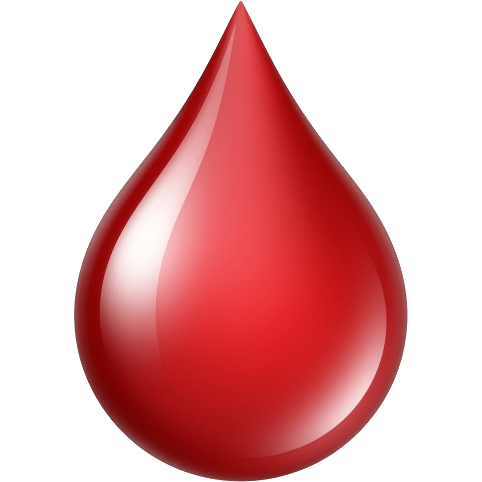 Red drop emoji