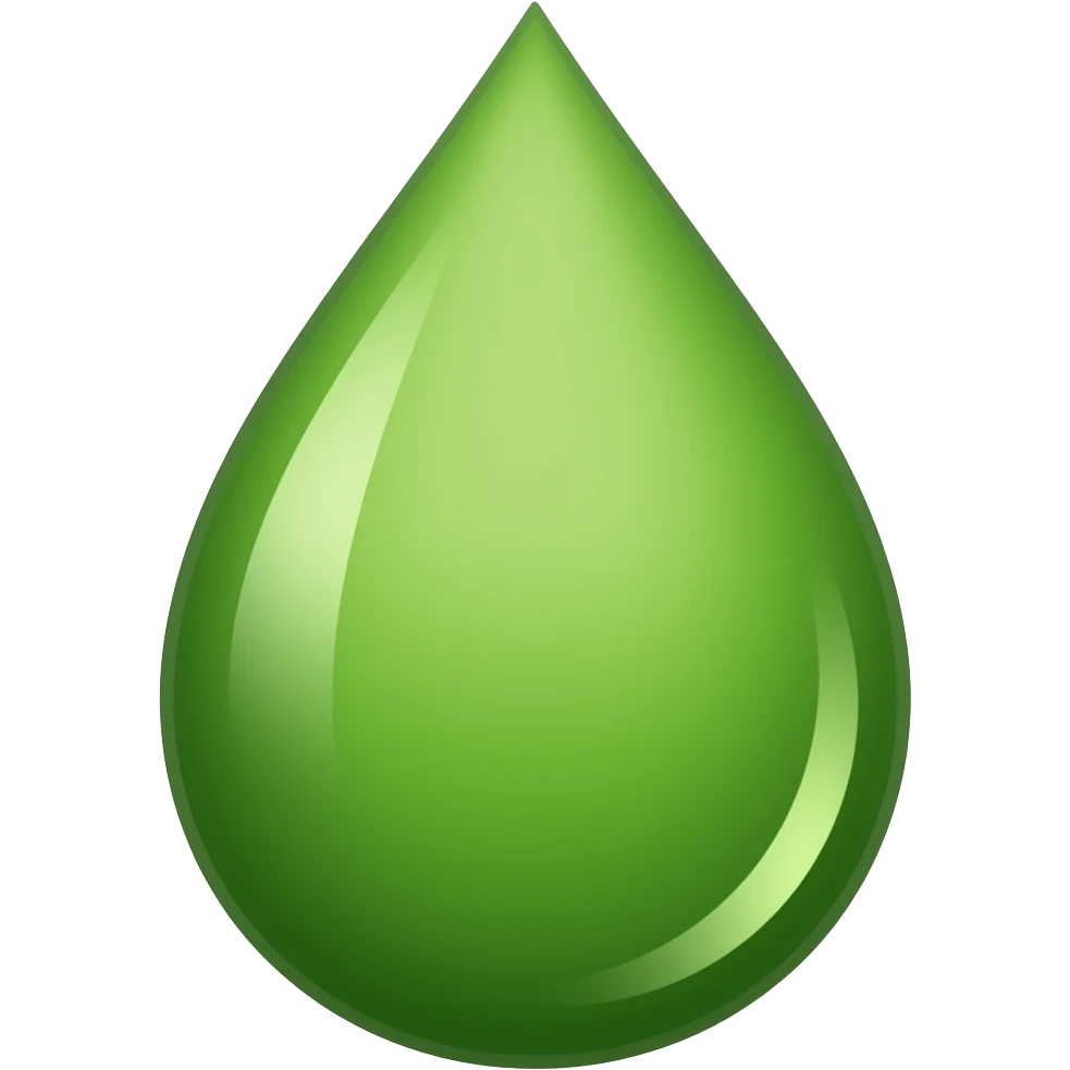 green water drop emoji