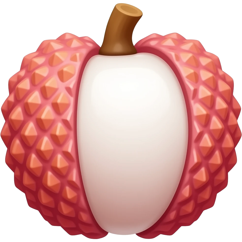 Normal lychee emoji