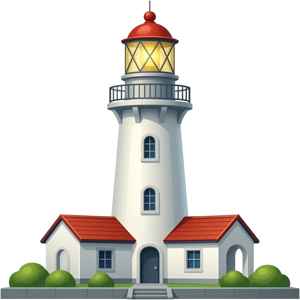 antic lighthouse without any background emoji