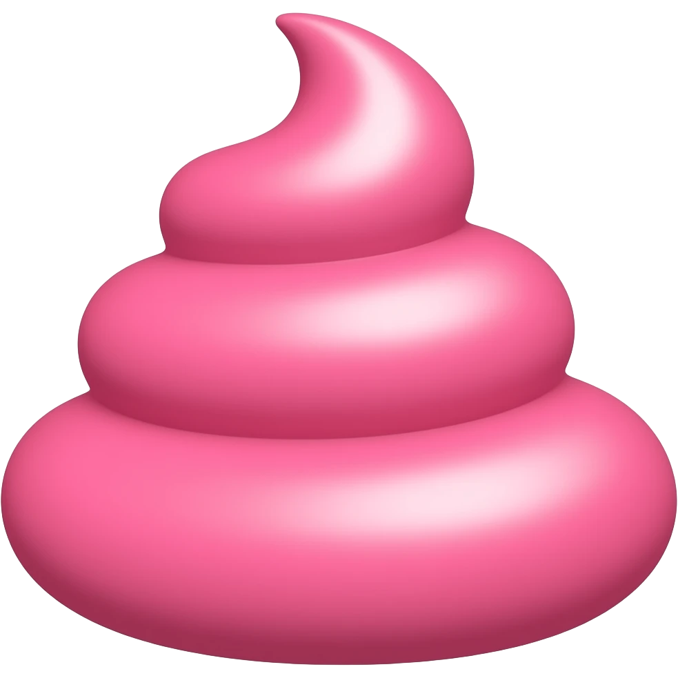 Caca rose emoji