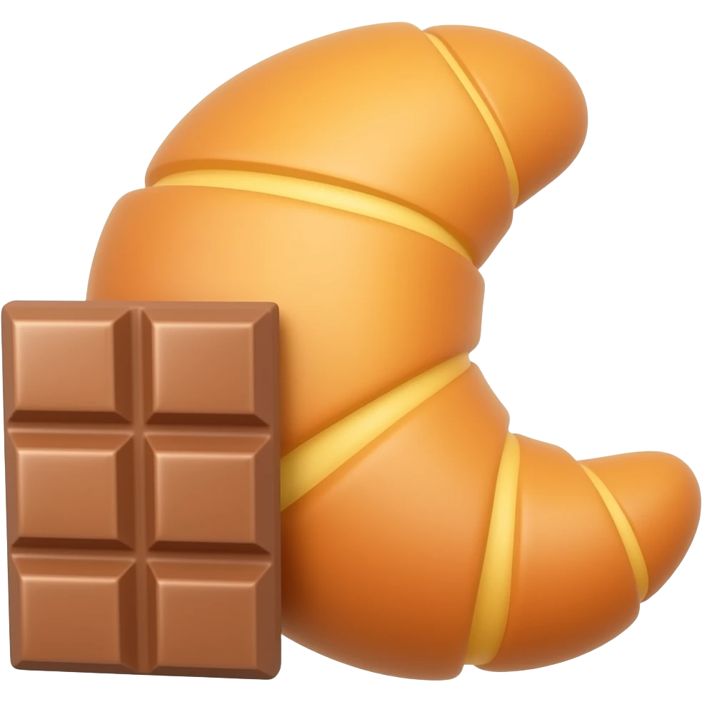 🥐🍫 emoji