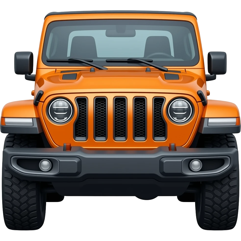 Orange Jeep Rubicon emoji