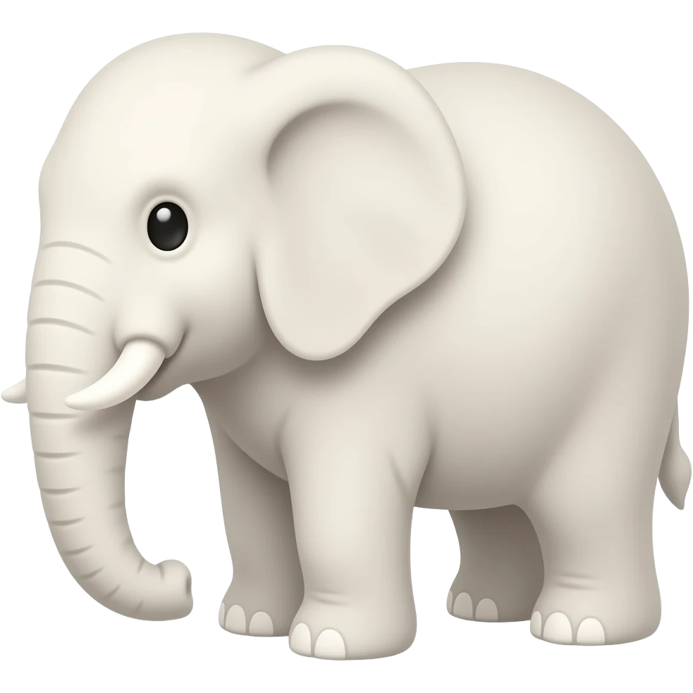 Marshmallow elephant emoji