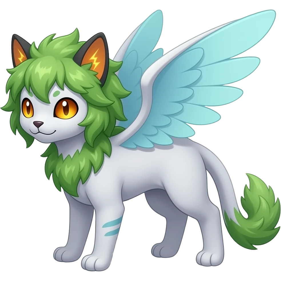Sprigatito-Shaymin-Shinx-Fakémon-hybrid emoji