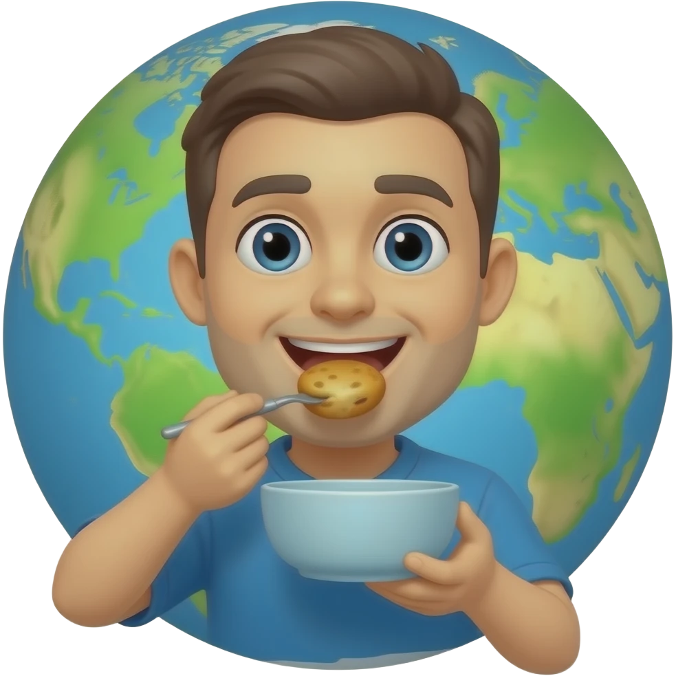 Hoje comer terrra emoji