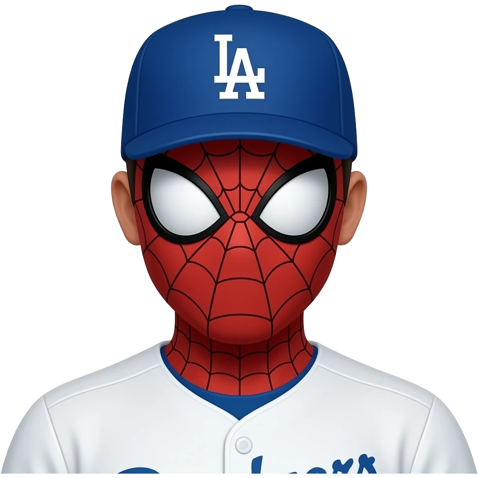 LA dodgers spiderman emoji
