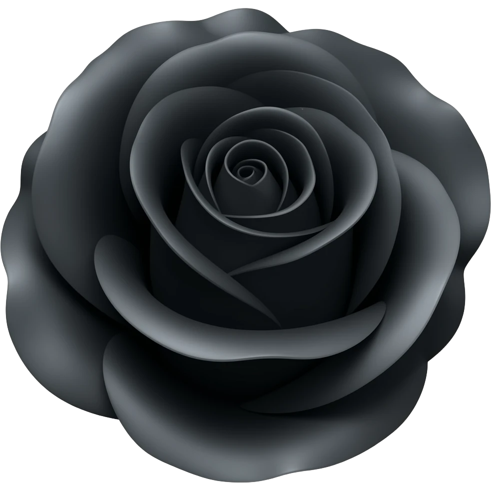 Rosa negra emoji