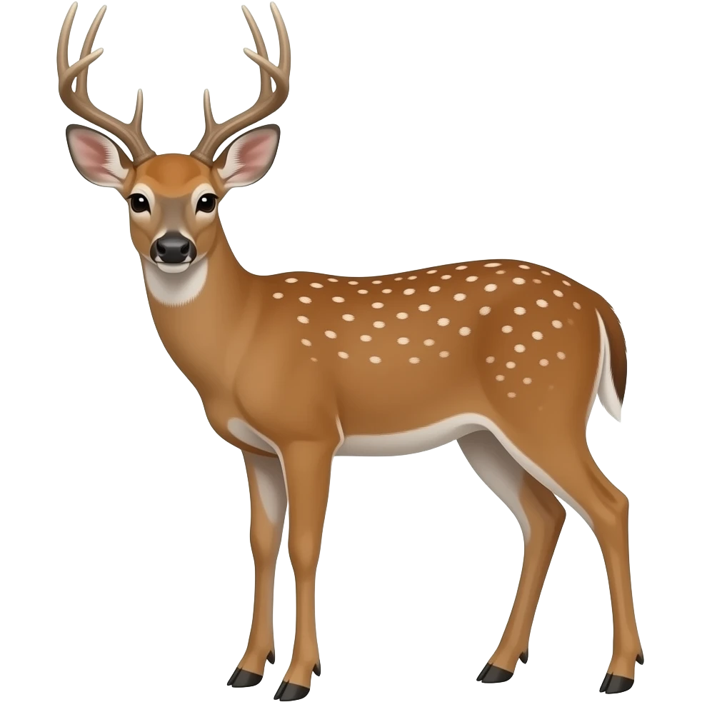 White tailed deer emoji