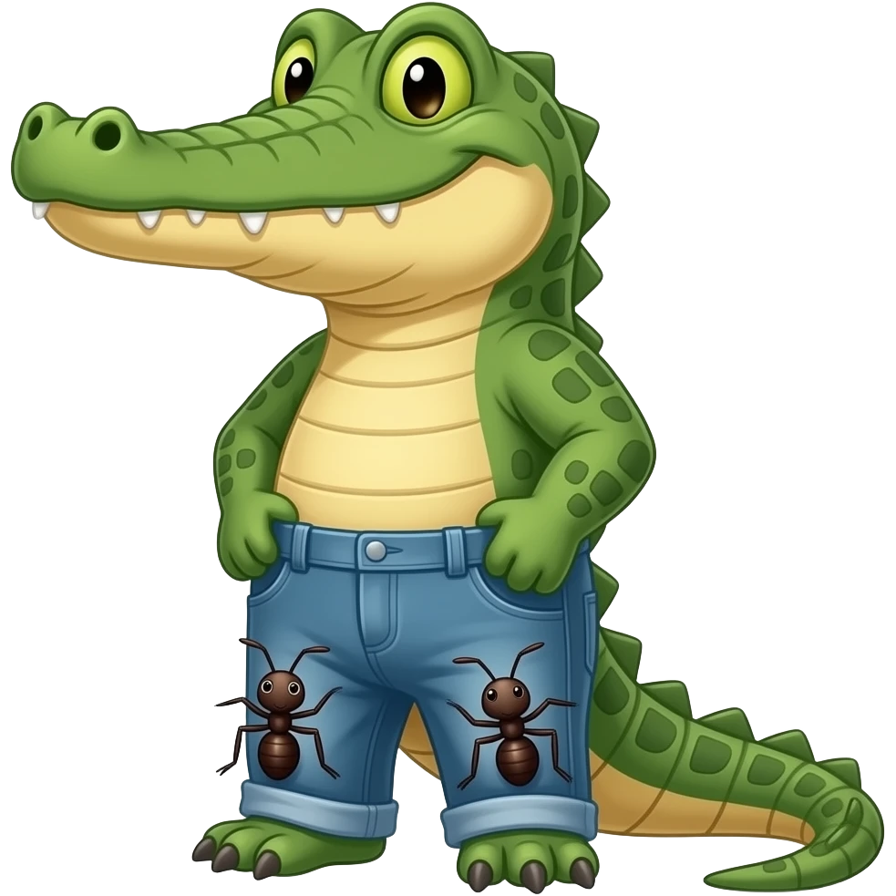 Ants in the aligators pants emoji