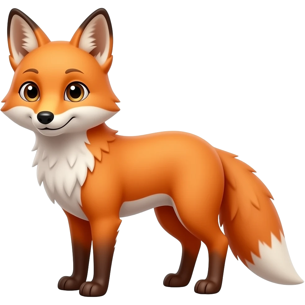 a fox with ai emoji