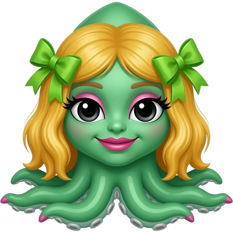 A Spring Green Squid she has very long yellow/ginger hair with lime ...