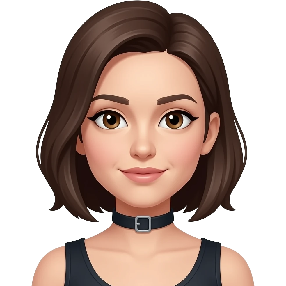 Choke neck female emoji