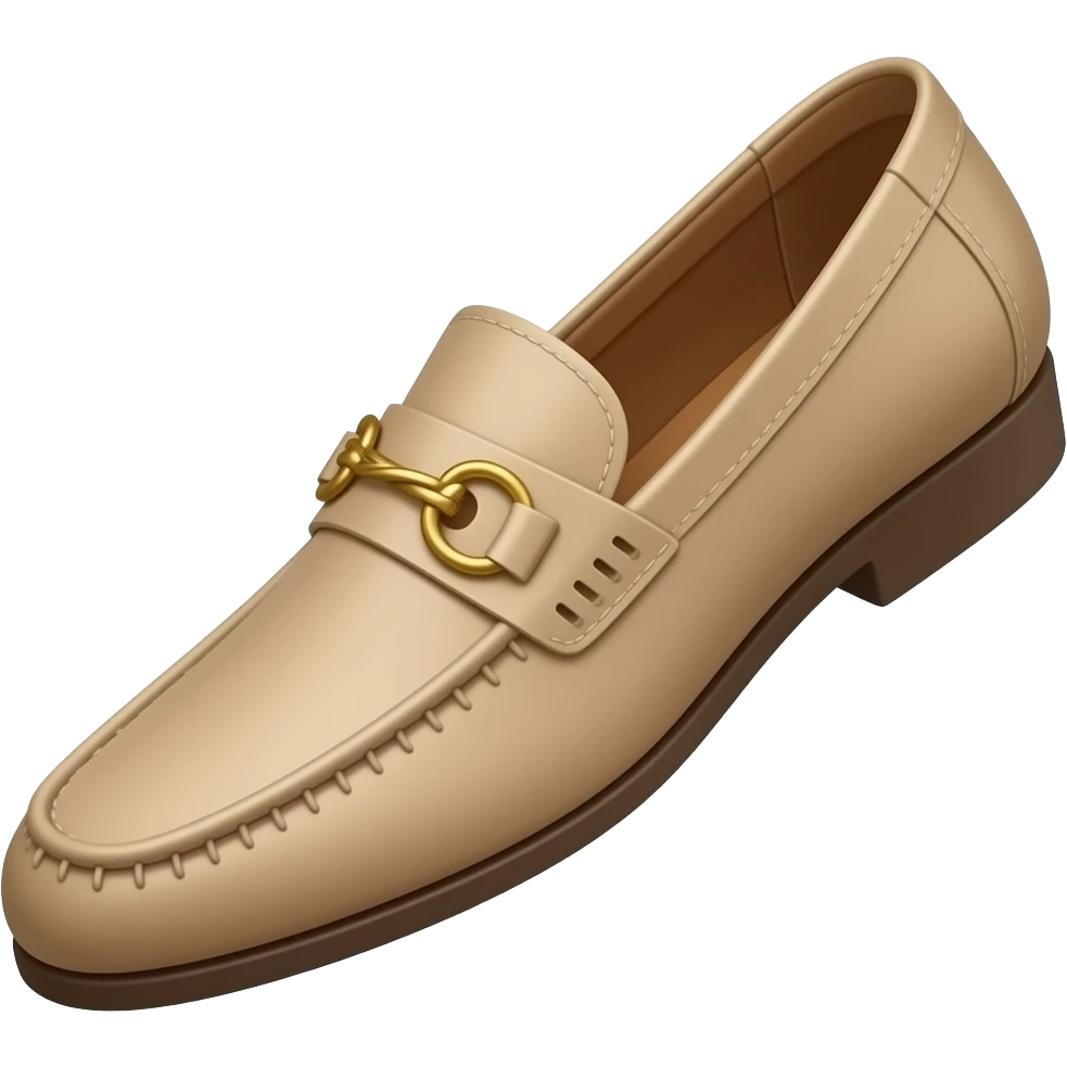 yacht loafer beige emoji