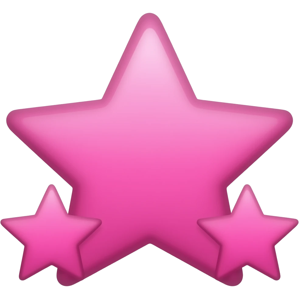Pink stars emoji