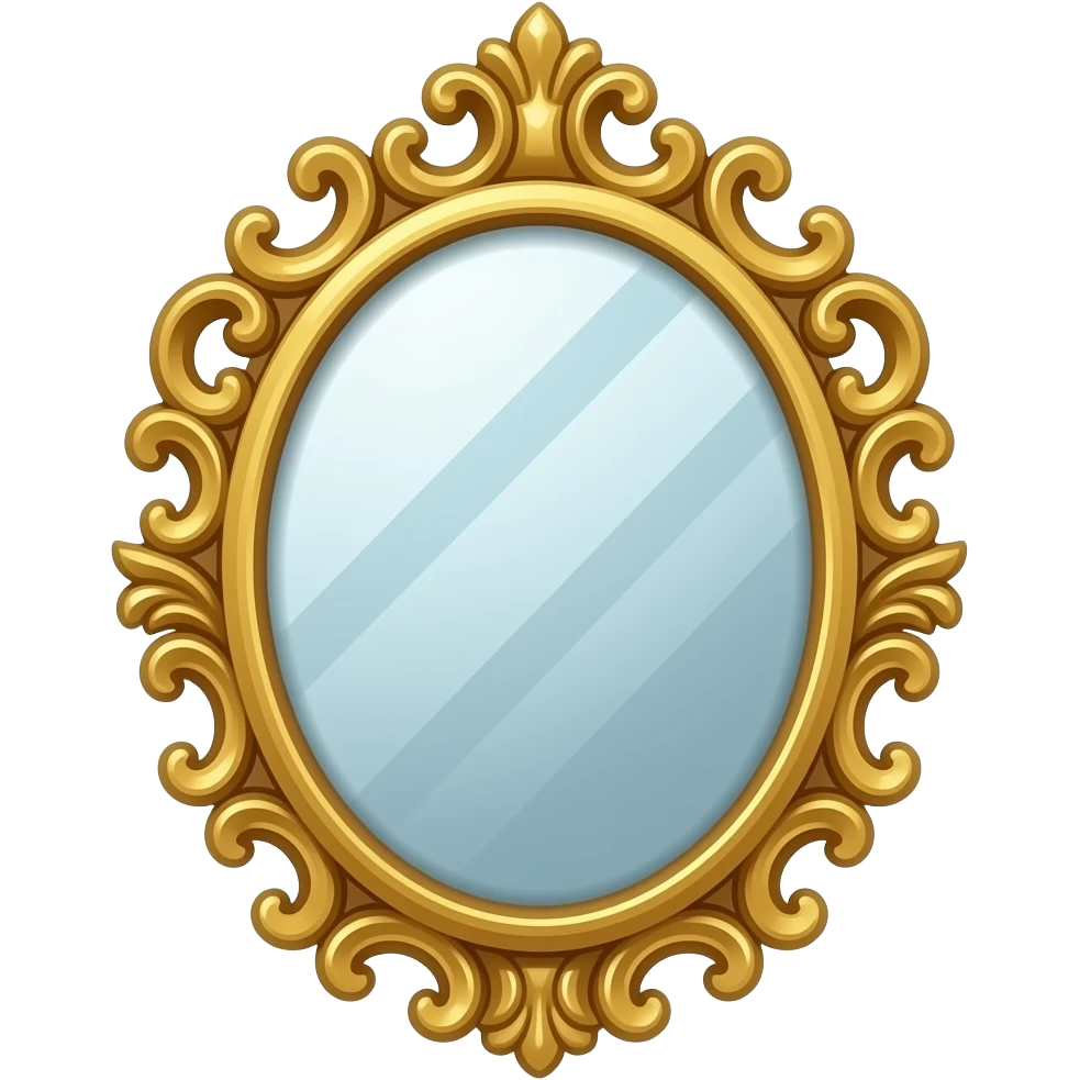fancy mirror emoji