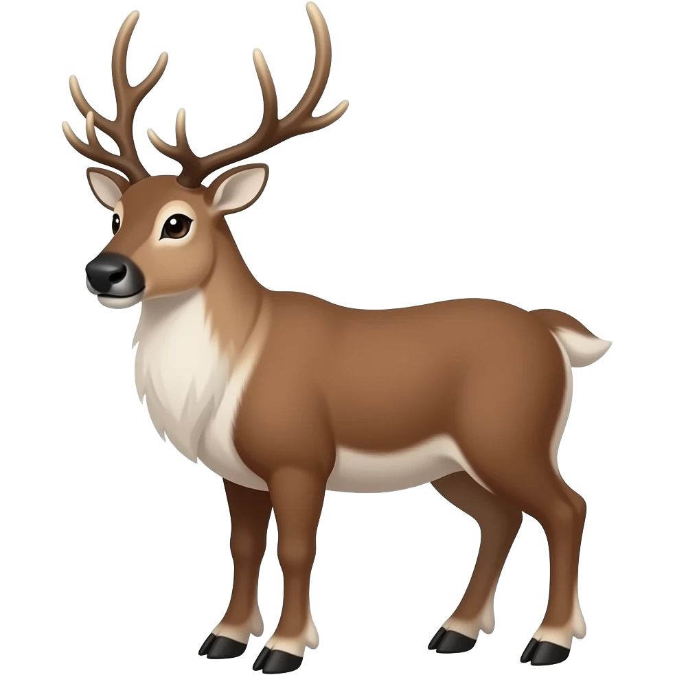 reindeer emoji