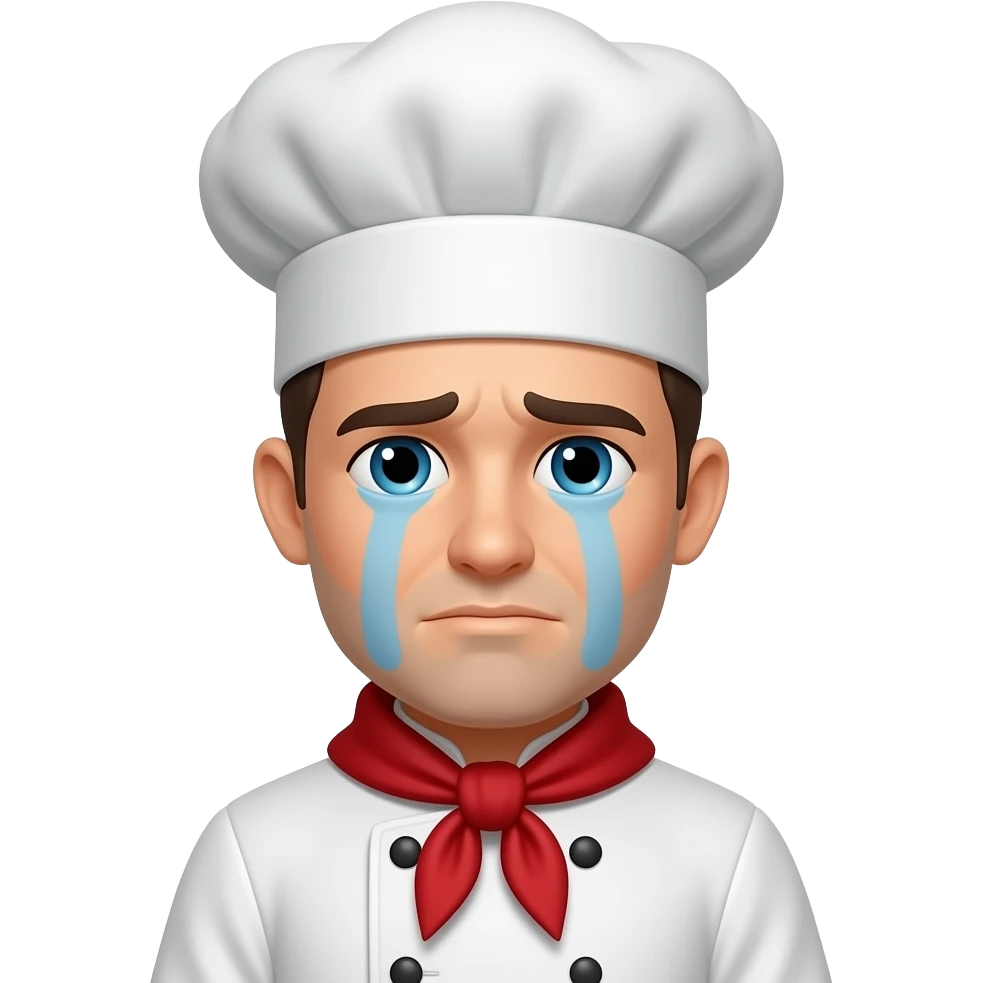 page not found sad chef emoji