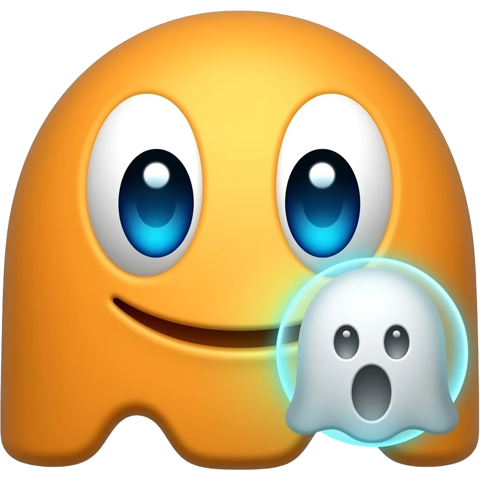 PAC-MAN EFFECTS NOT GHOST emoji