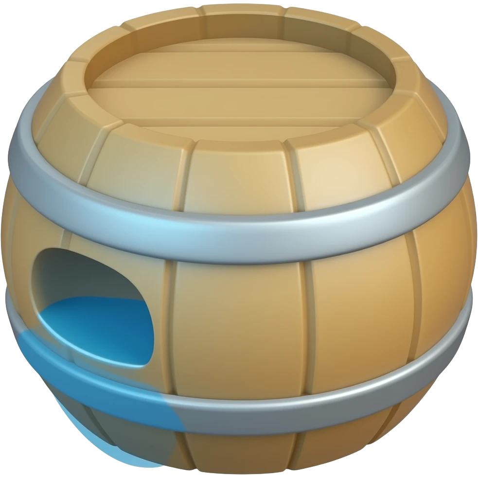 barrel filled with water emoji