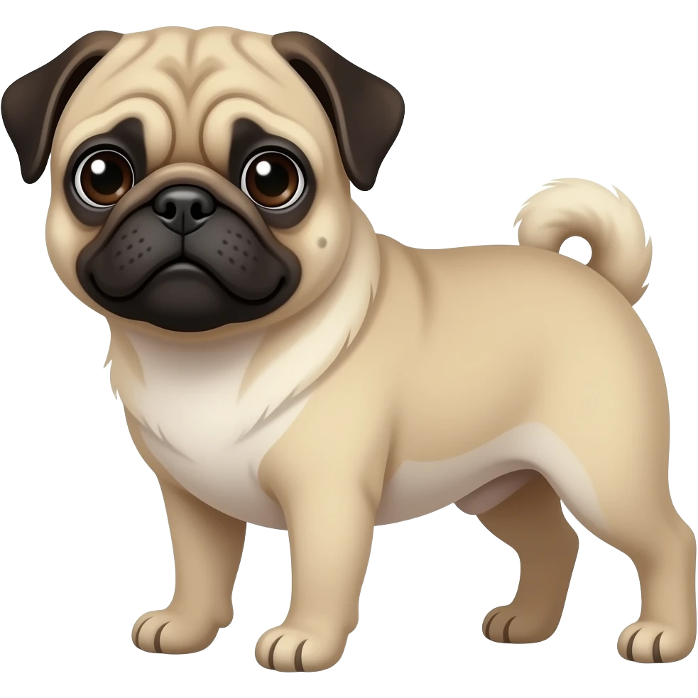 a pug emoji