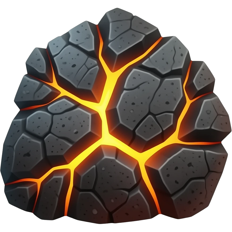cooled lava rock emoji