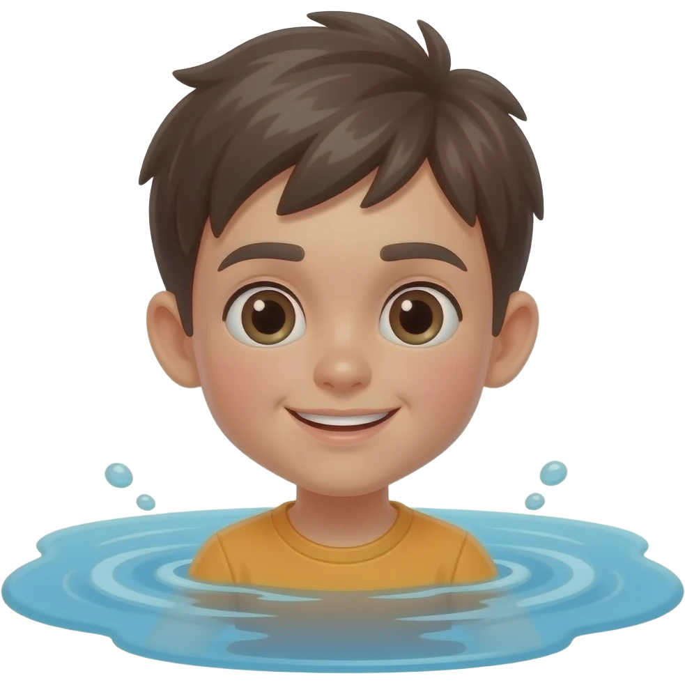 boy drowning in water emoji