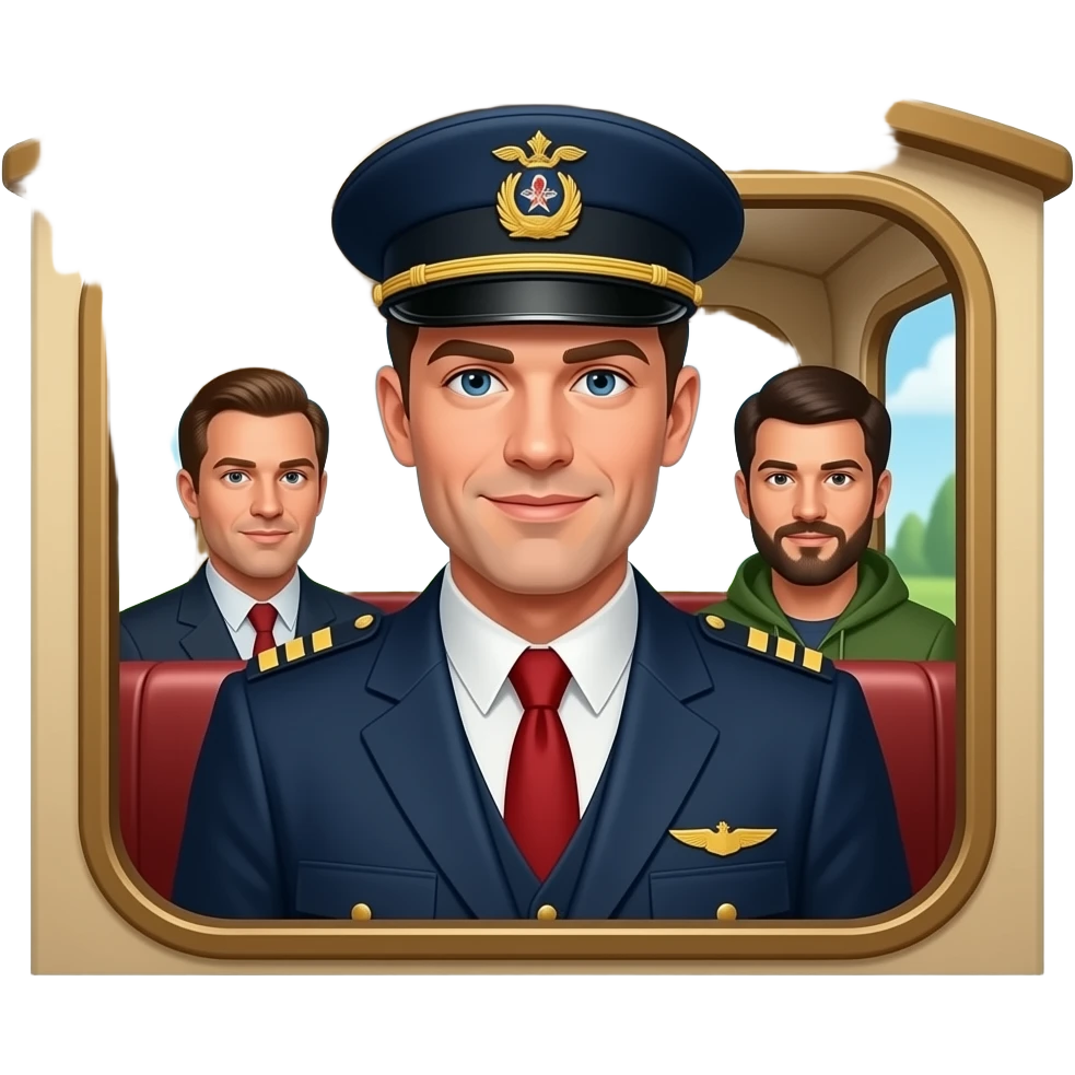 Print text: "The little train that couldn't, don't run out of steam at SteamWorks". Image of Gay leatherman train conductor, gay leatherman passengers on the little train that couldn't. emoji