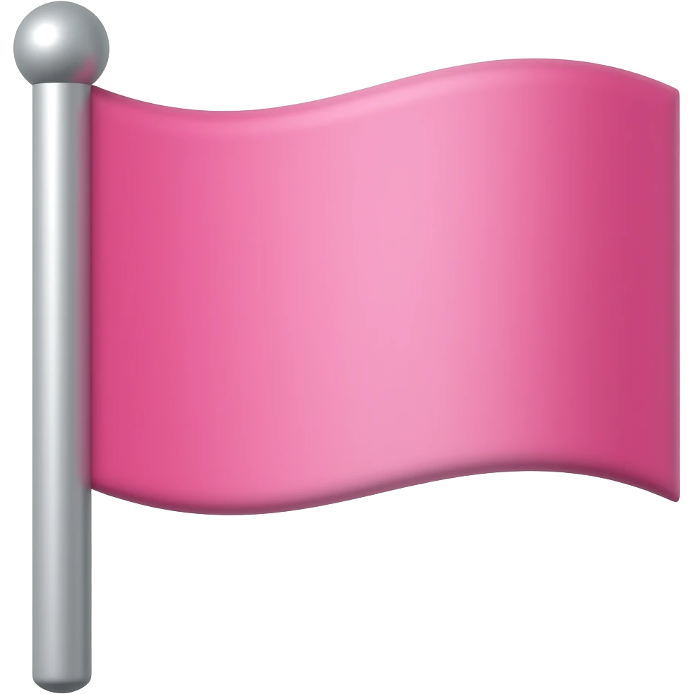 Pink flag emoji