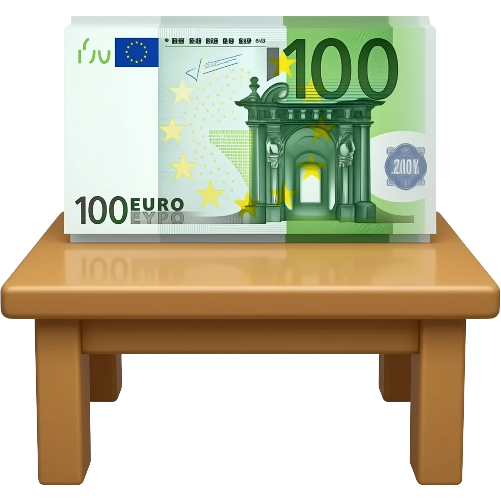 milion euros on table emoji