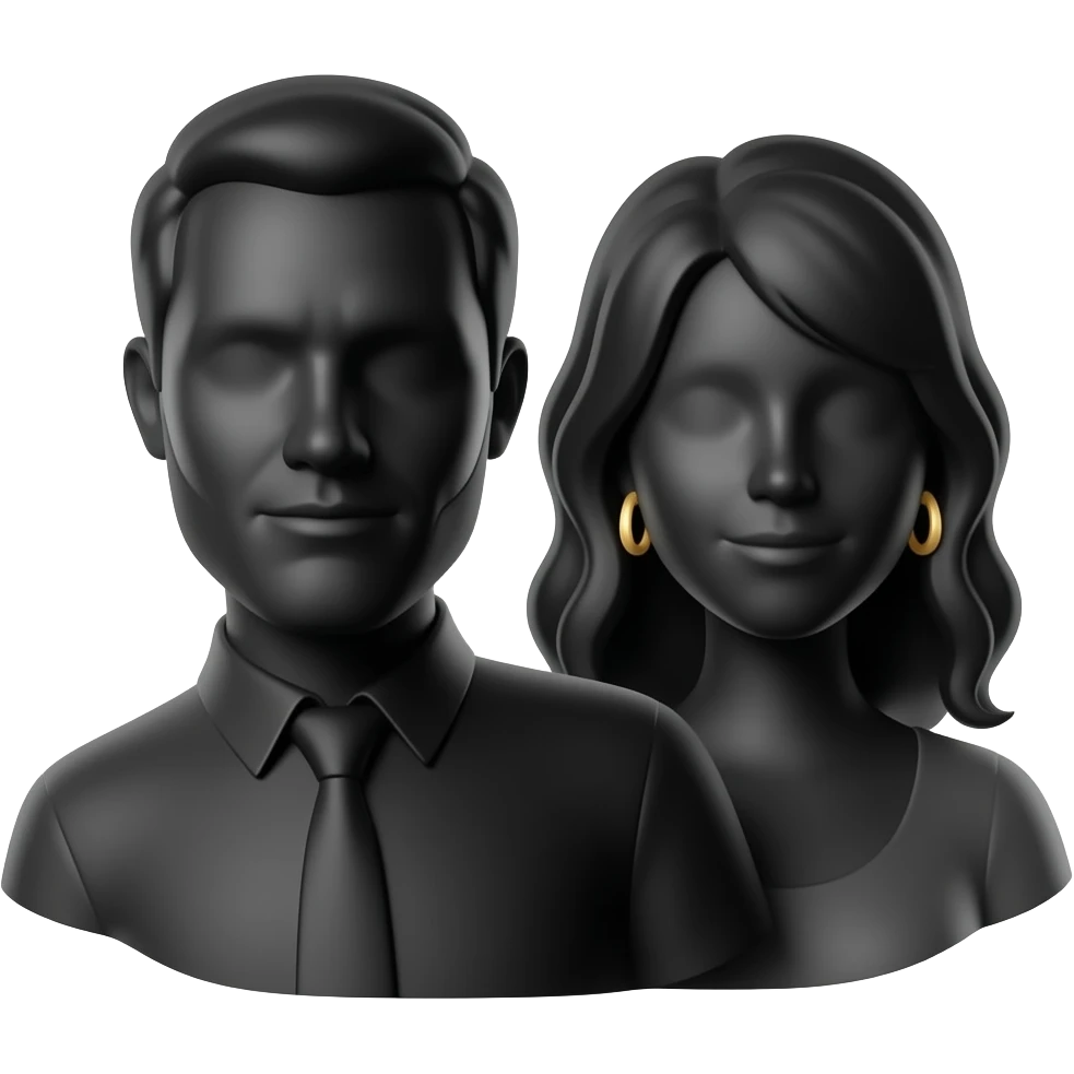 ingreso prohibido silueta padre madre busto negro emoji