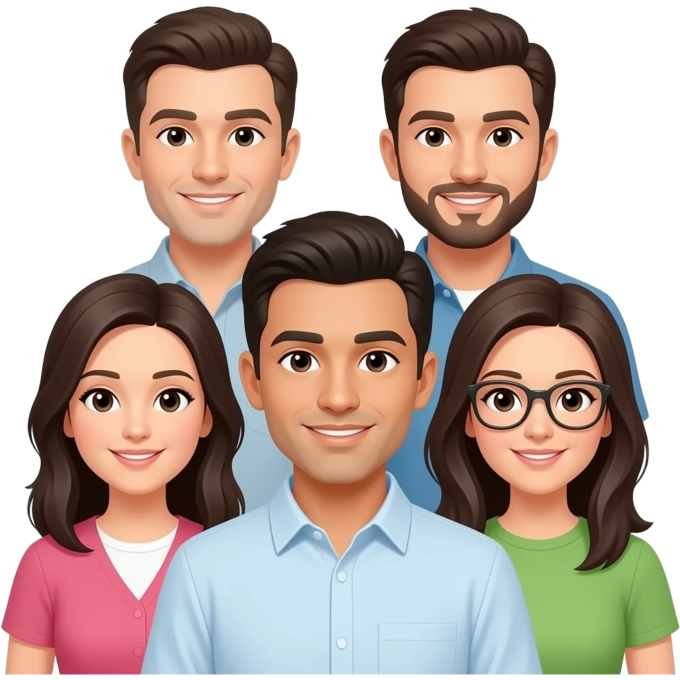 fünf menschen emoji