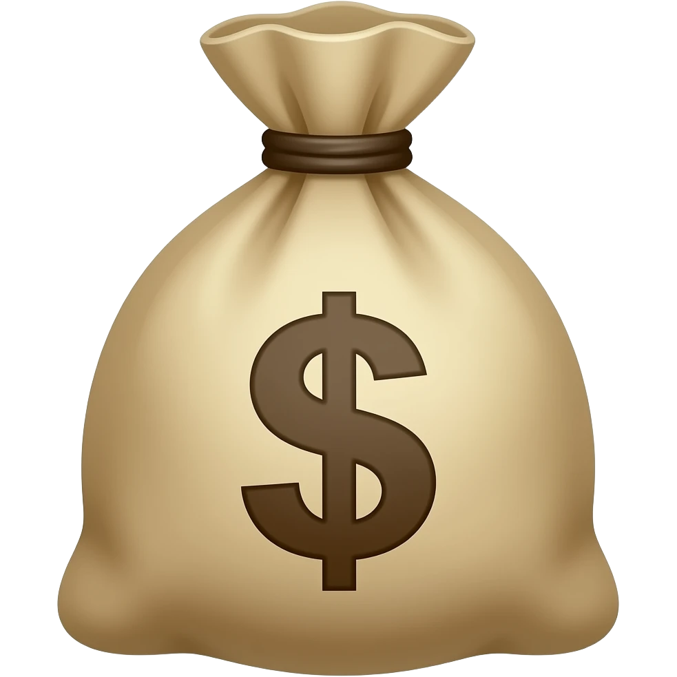 dollar bag emoji