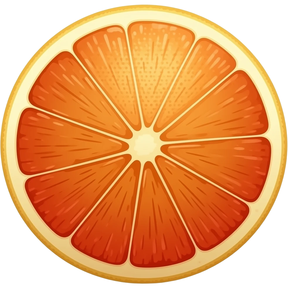 Normal grapefruit without open emoji