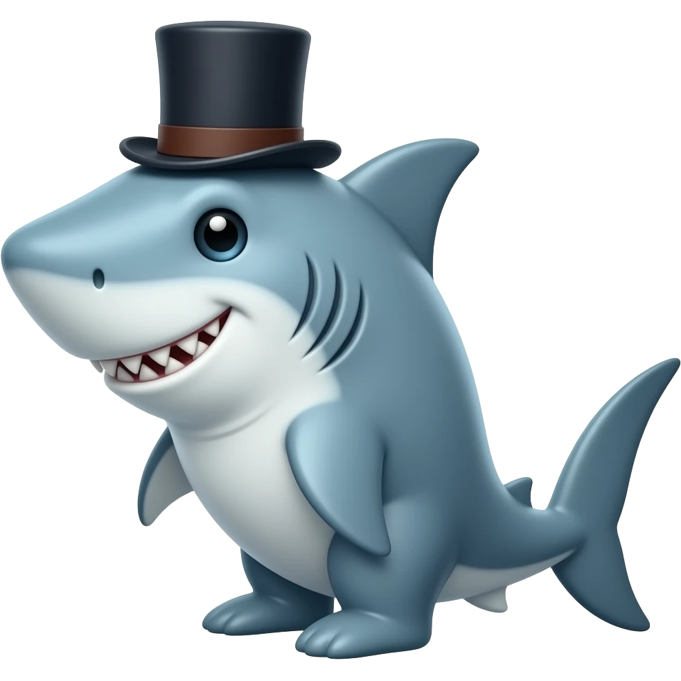 🦈+🎩 emoji
