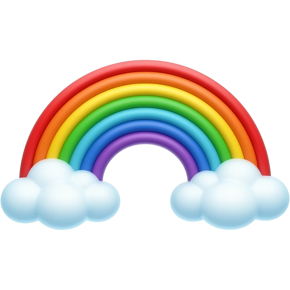 Bule rainbow emoji