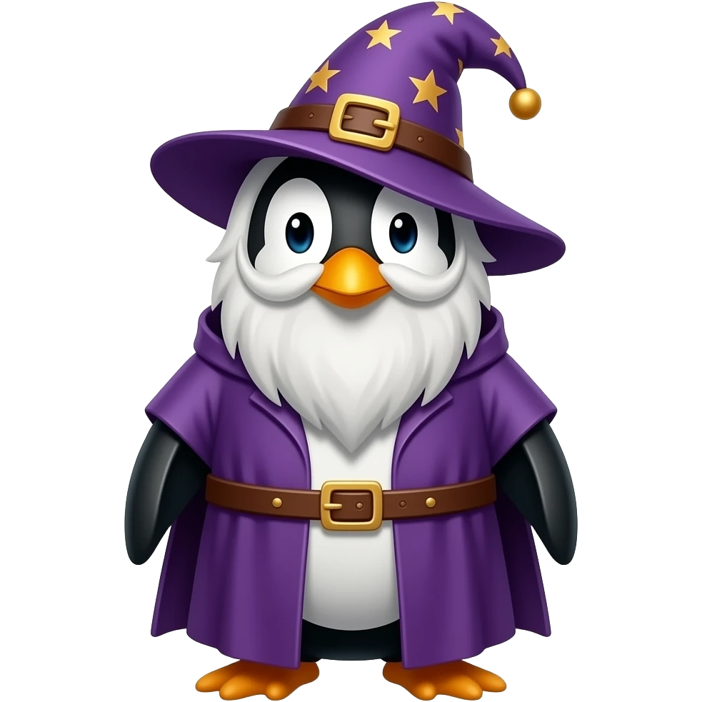 Penguin Wizard emoji