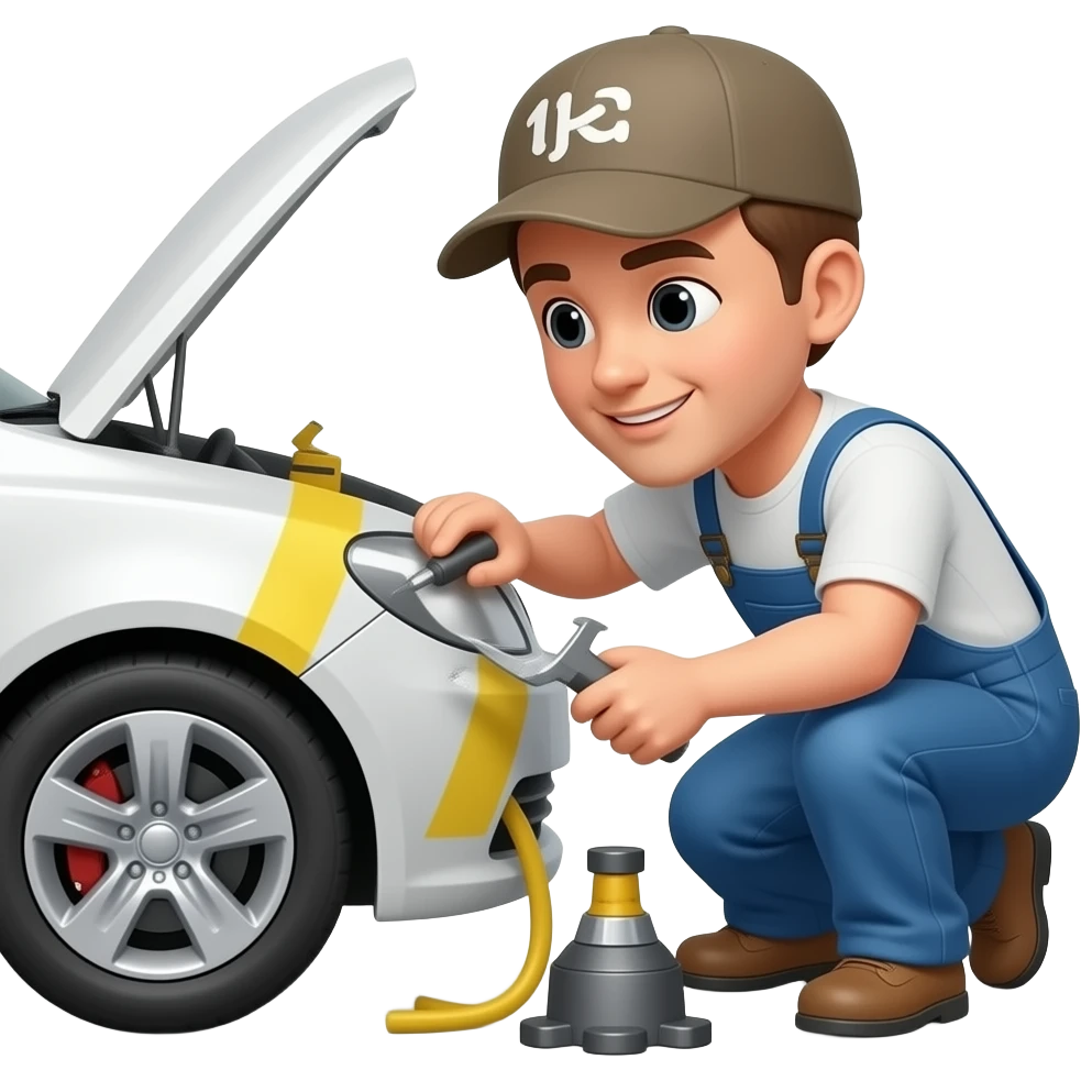 CAREFUL OF FIXING CAR emoji