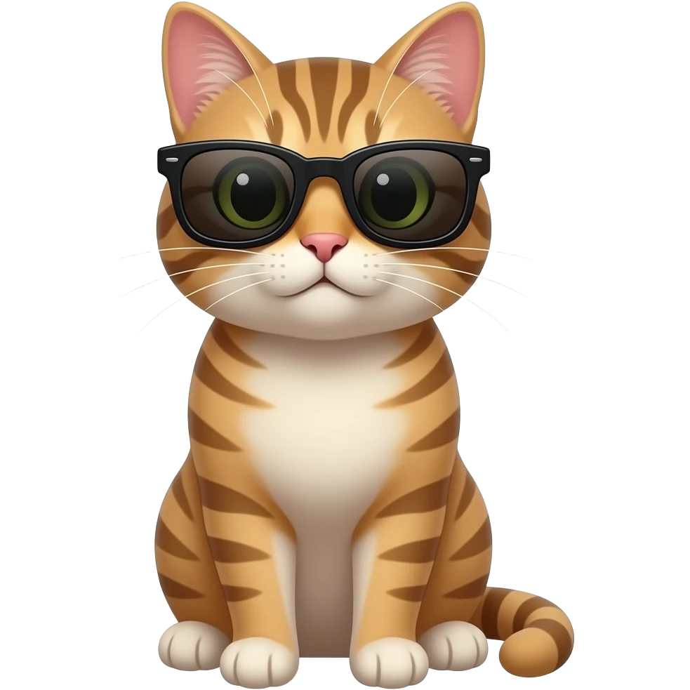 Cat wearing sunglasses emoji