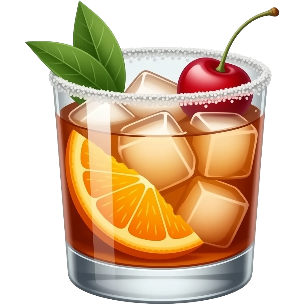 old fashioned cocktail emoji