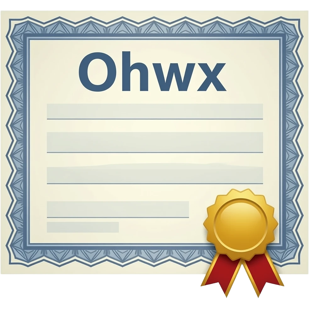 Certificate emoji