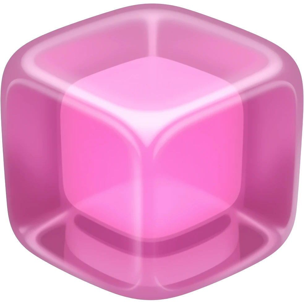 Pink 🧊 emoji