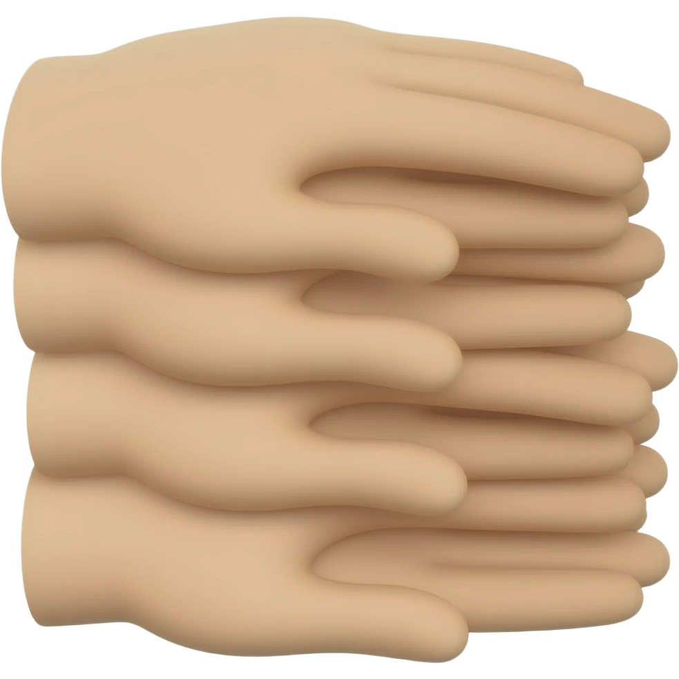 Hand stack emoji