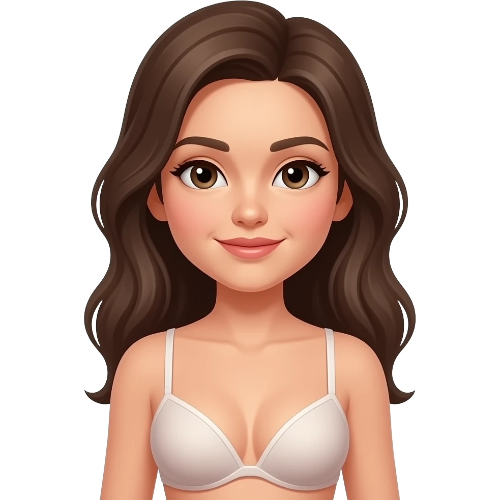 girl upper chest with bra emoji