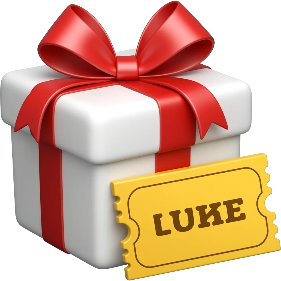 gift and ticket emoji