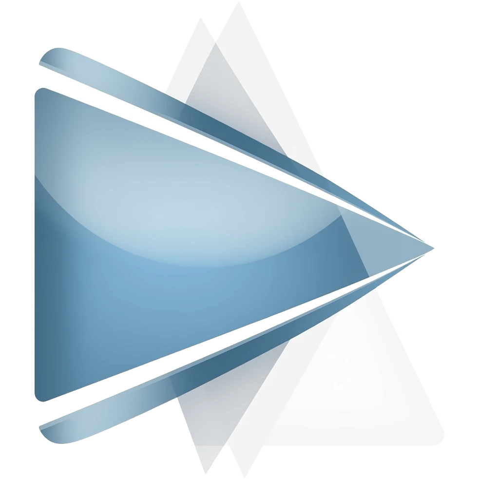 Right facing triangle with line under emoji
