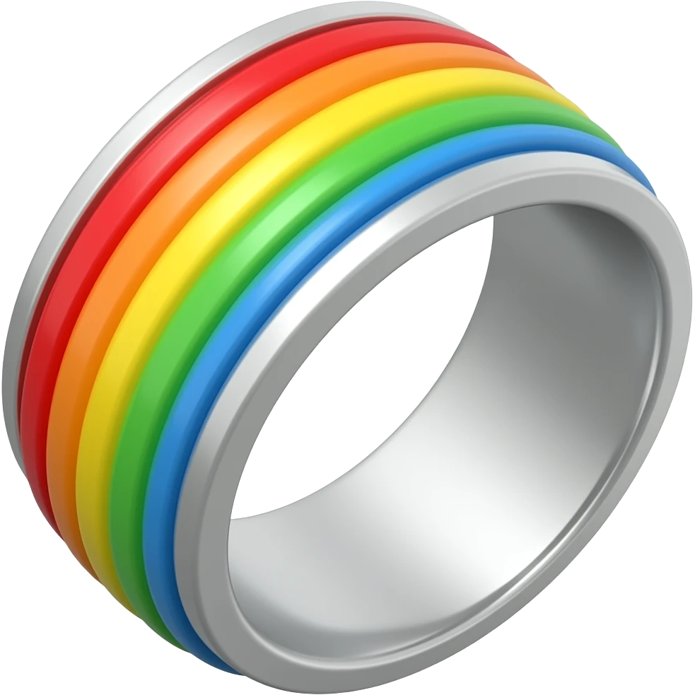 Rainbow ring emoji