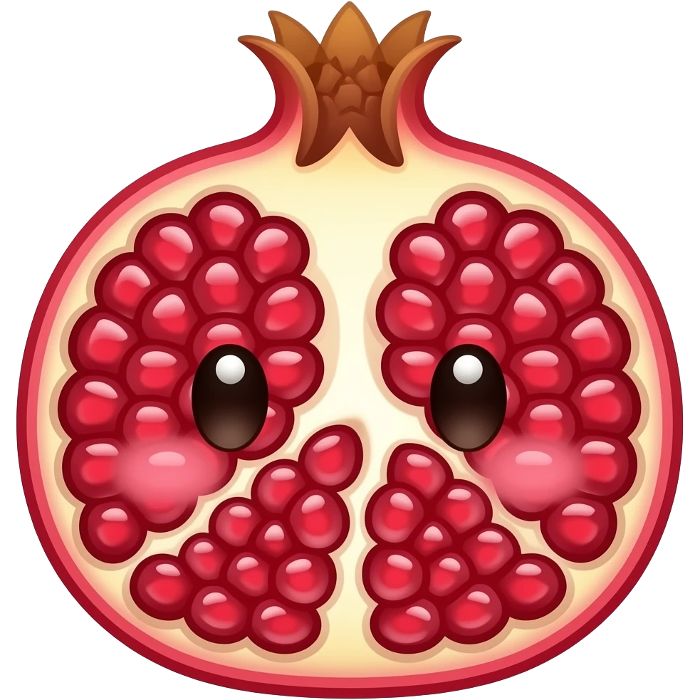 cute pomegranate emoji