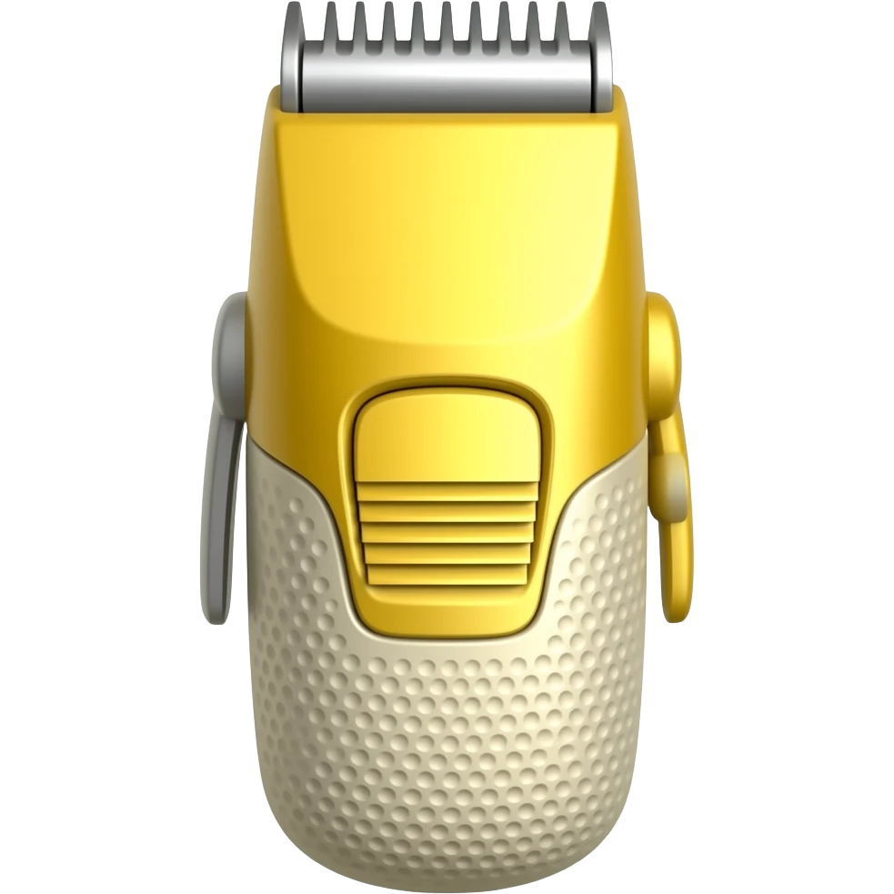 shaving machine yellow emoji