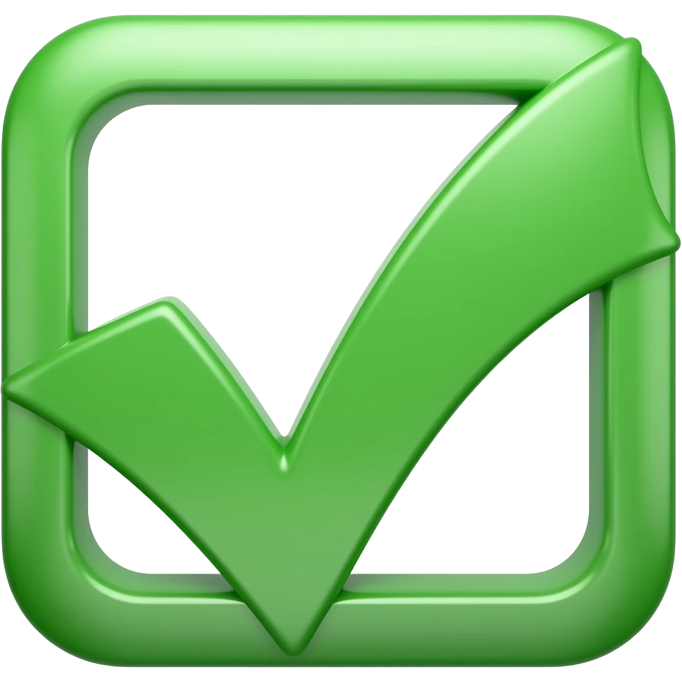 checkmark emoji